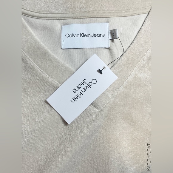 NWT Calvin Klein Women’s Cream V-neck Vest - Size M - Picture 8 of 11